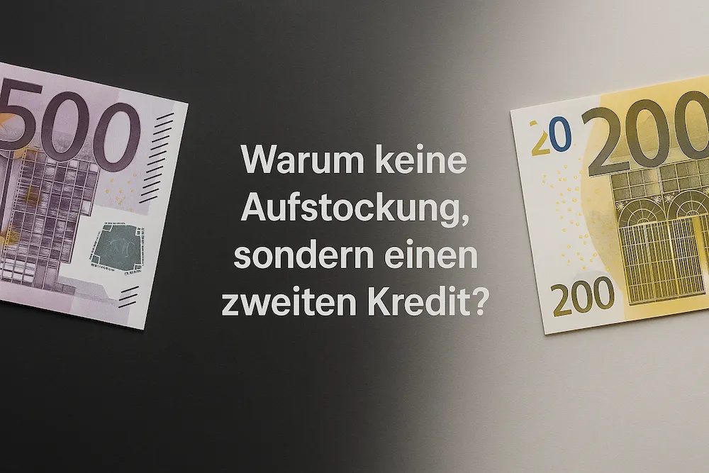 Warum keine Aufstockung, sondern einen zweiten Kredit?